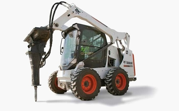 alquiler minicargador bobcat martillo